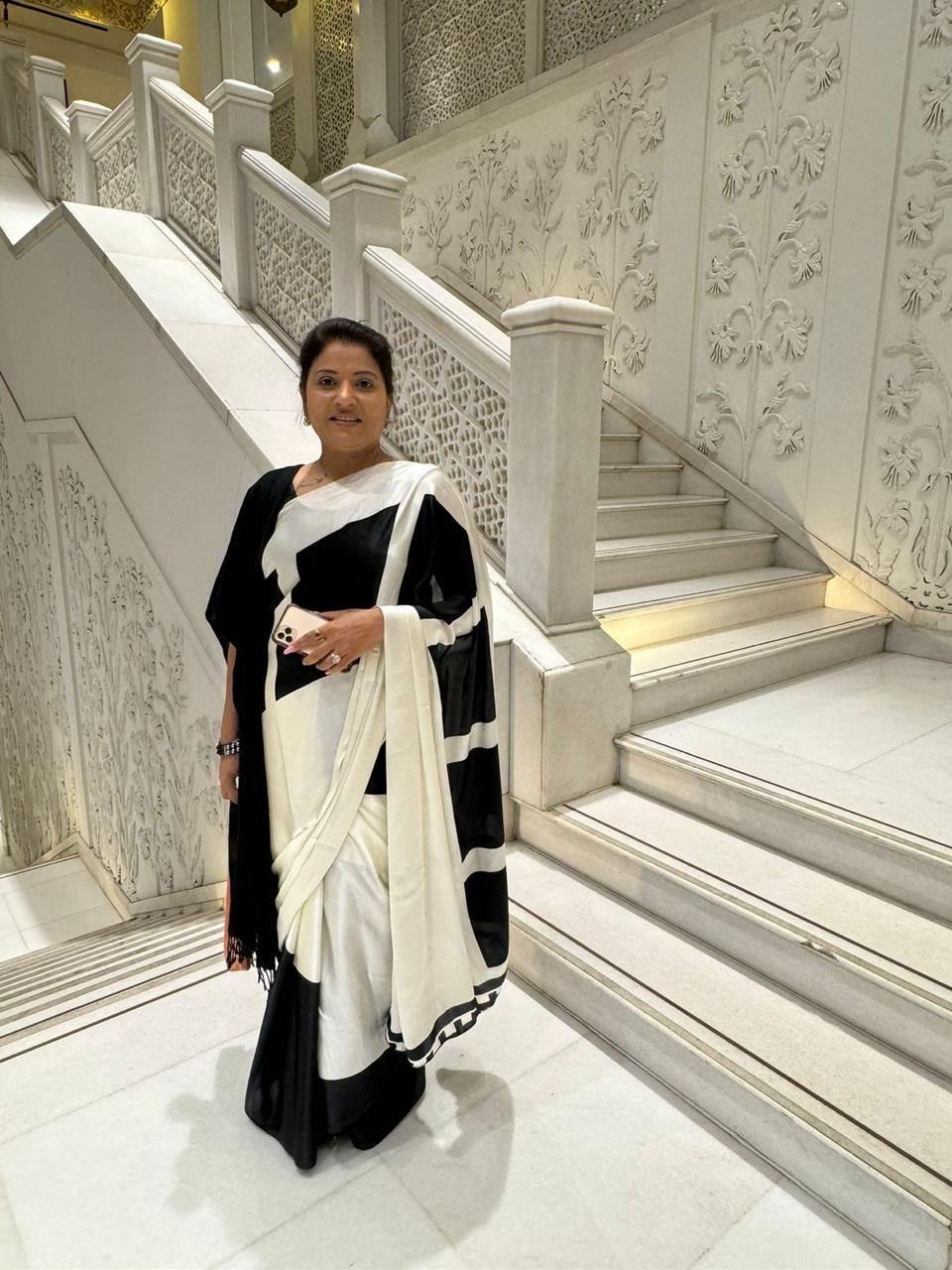 Neeta Joshi at media appearance and television interview